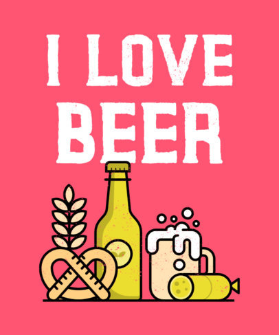 T-Shirt Design Creator for a Beer Enthusiast