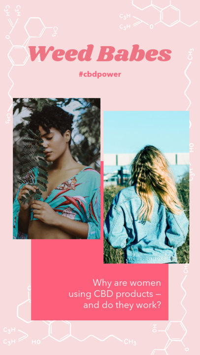 Instagram Story Template Featuring CBD Facts