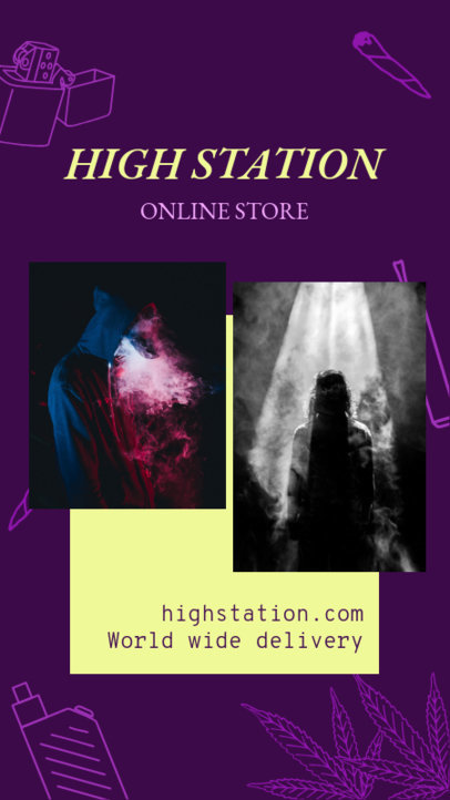 Instagram Story Maker for Marijuana Stores