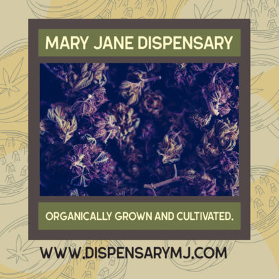 Facebook Post Maker for a Marijuana Dispensary 
