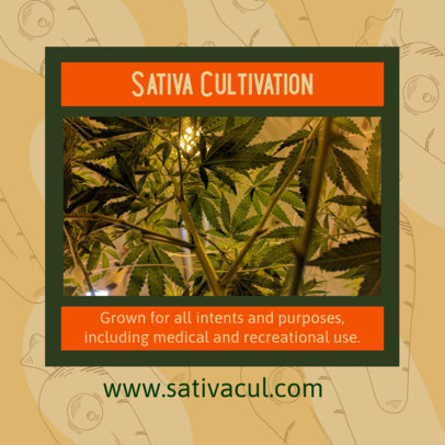 Facebook Post Creator for a  Cannabis Cultivation Post 2375h