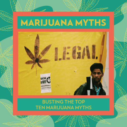 420-Allusive Facebook Post Maker Featuring Marijuana Myths