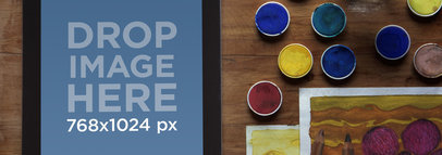 Black iPad Creative Environment Wide