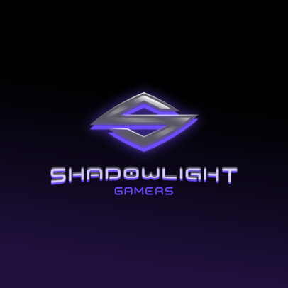 Futuristic Logo Maker for Gamers Featuring an Elegant Metallic Letter 