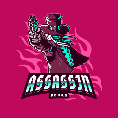 Gaming Logo Maker with an Assassin Skeleton 
