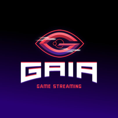 Logo Maker for a Gaming Channel Featuring a Space Graphic