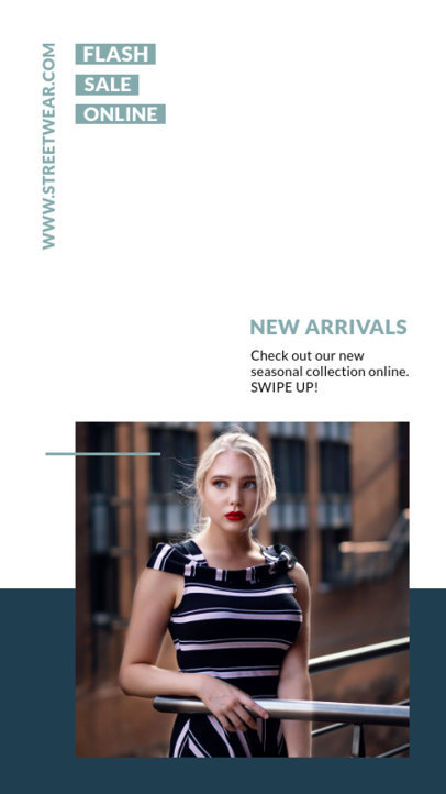 Trendy Instagram Story Template for a Streetwear Sale