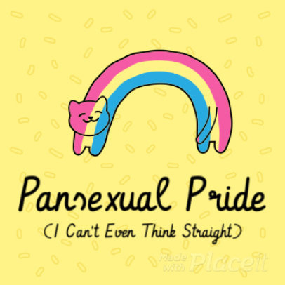 Instagram Post Video Creator with a Rainbow-Colored Cat