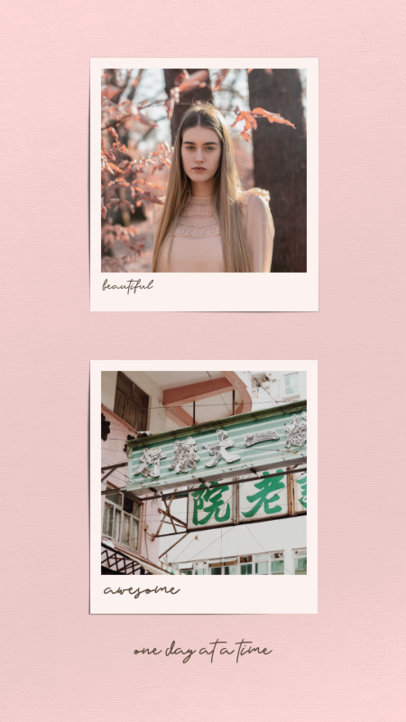 Instagram Story Design Template with a Minimal Style 