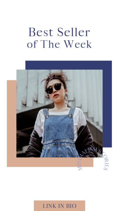 Minimalist Instagram Story Design Template for a Fashion Brand