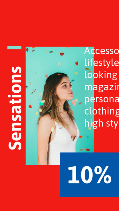 Trendy Instagram Story Generator for a Clothing Brand Sale