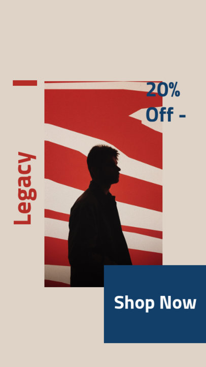 Instagram Story Design Template for a Bold Fashion Sale