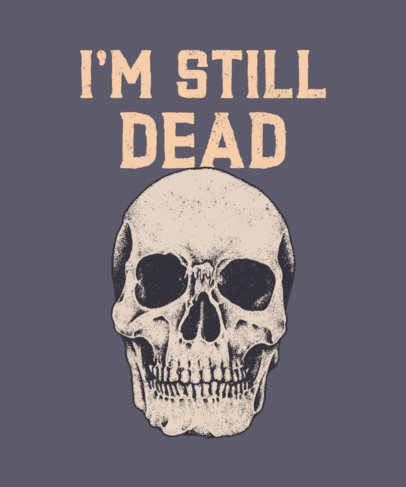 Daring T-Shirt Design Generator with a Rebel Skull Graphic 716c-el1