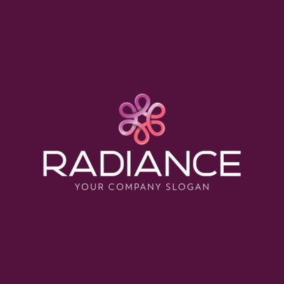 Online Logo Creator with an Abstract Flower Clipart