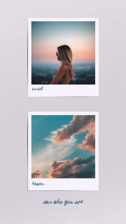 Instagram Story Design Template with a Minimalistic Aesthetic 