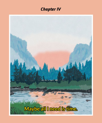 T-Shirt Design Maker Featuring Landscape Paintings