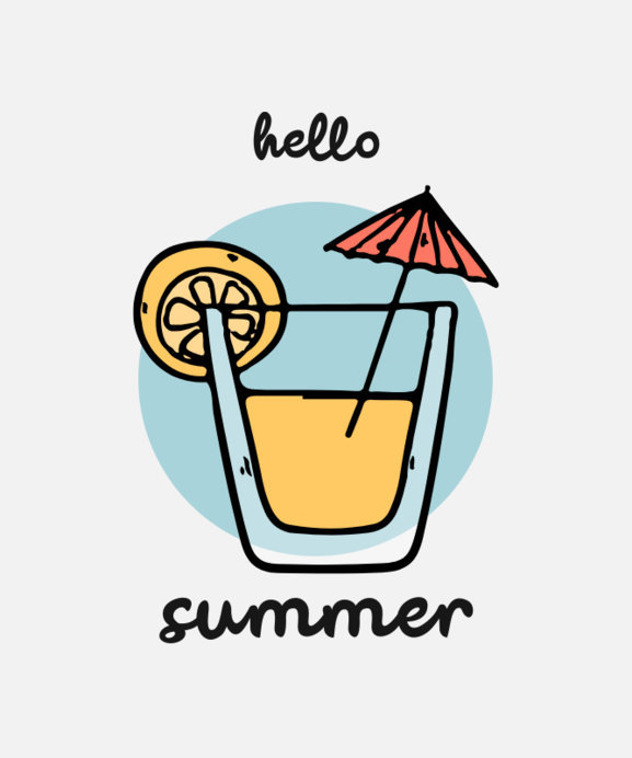 T-Shirt Design Generator Featuring a Lemonade Glass Icon