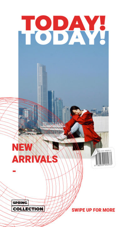 Promotional Instagram Story Template with Bold Typeface