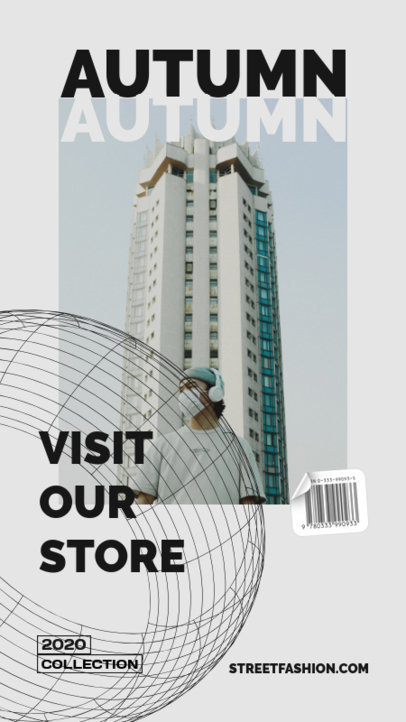 Instagram Story Creator with Bold Typeface for a Clothing Brand