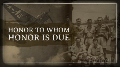 Memorial Day Photo Slideshow Video Maker with Vintage Pictures 903