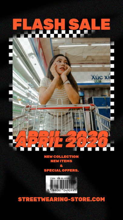 Instagram Story Design Generator for a Fashion Flash Sale 