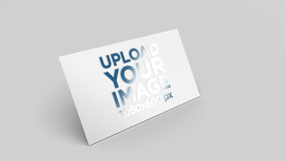 Mockup of a Business Card with a Varnish Finish 