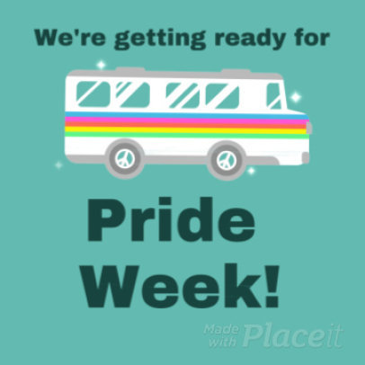 Instagram Post Video Template with LGBT-Pride Week Graphics