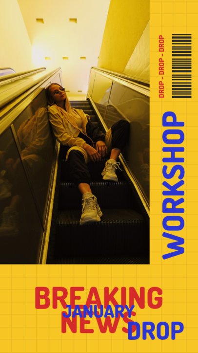Bold Instagram Story Design Maker for a Cool Workshop