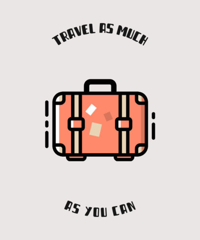 T-Shirt Design Template for Passionate Travelers