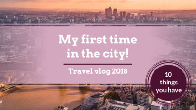 Travel-Themed YouTube Thumbnail Maker for a Vlog 