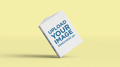 Mockup Featuring a Book Balancing on Its Spine 2436-el1