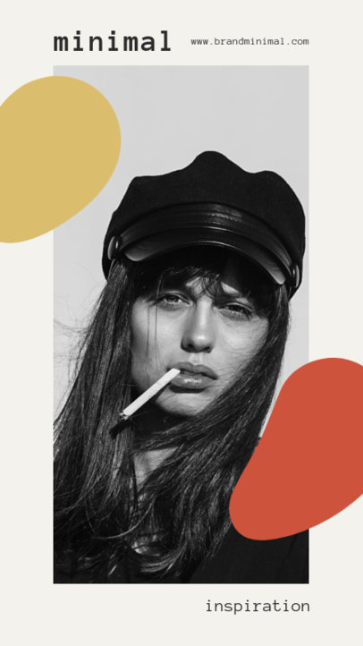 Minimalist Instagram Story Template with a Framed Photo 780a-el1