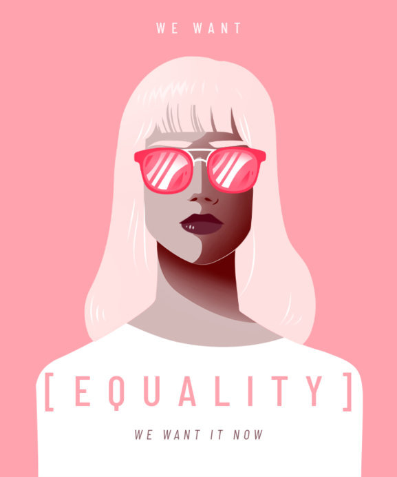 Feminist T-Shirt Design Creator Featuring an Avatar Woman 