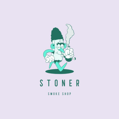 Funny Logo Maker for a Cannabis Products Store