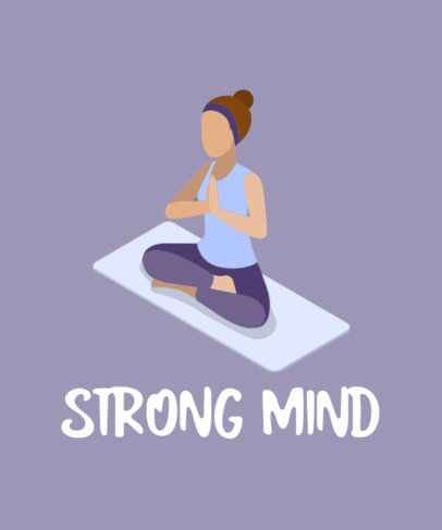 Fitness-Themed T-Shirt Design Maker Featuring Simple Illustrations 709-el1