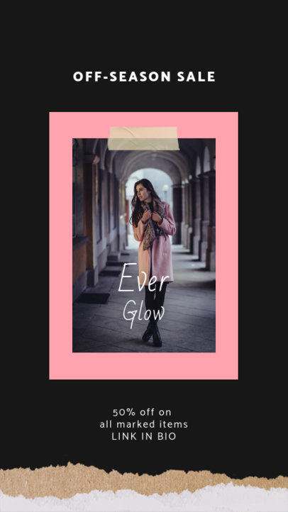 Modern Instagram Story Generator for a Season Sale