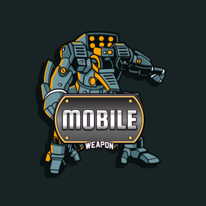 Titanfall-Inspired Logo Generator Featuring a Mecha Robot Clipart 3092d