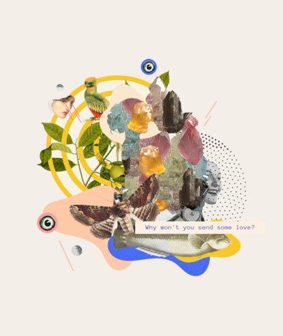 Vintage Collage Tote Bag Design Maker