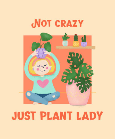 T-Shirt Design Creator For Proud Plant Ladies