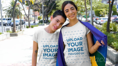 T-Shirt Video of Lovely Couple Celebrating LGBTQ Pride