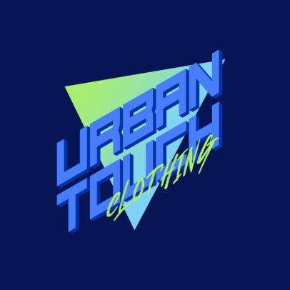 Trendy Clothing Brand Logo Generator with a 3D Effect 3090a