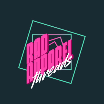 Typographic Logo Maker for an Apparel Brand with a 3D Effect 3090d