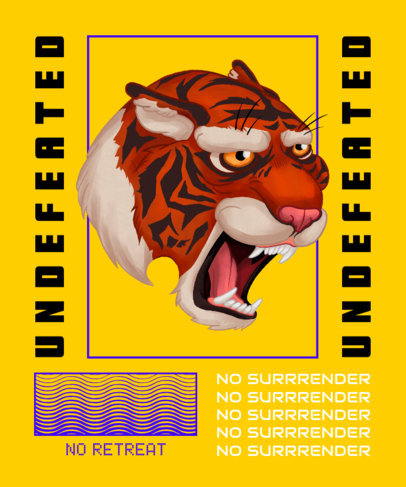 Modern T-Shirt Design Creator with Saturated Layout 2398b