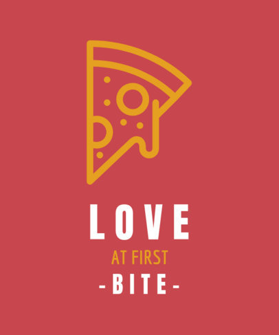 T-Shirt Design T-Shirt Design Template for Beer Lovers with for a Pizza Lover