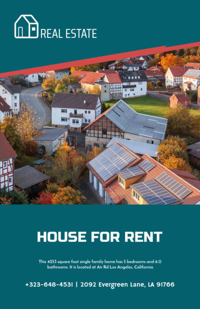 Flyer Maker for Renting Houses in Family Neighborhood 253e