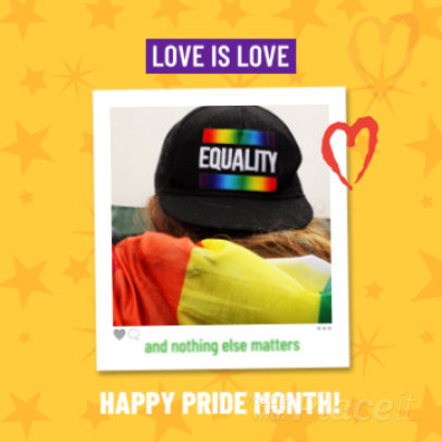 Instagram Video Maker for an LGBT Pride Month Post