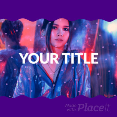 Modern Instagram Post Video Maker with a Neon Color Palette 931