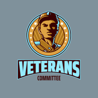 Emblem Logo Maker for a Gaming Team Featuring a Soldier 