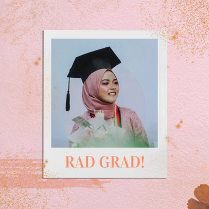 Minimal Instagram Post Design Maker for Graduation Day 