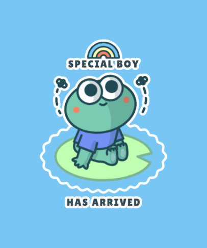 Illustrated T-Shirt Design Creator with a Funny Frog